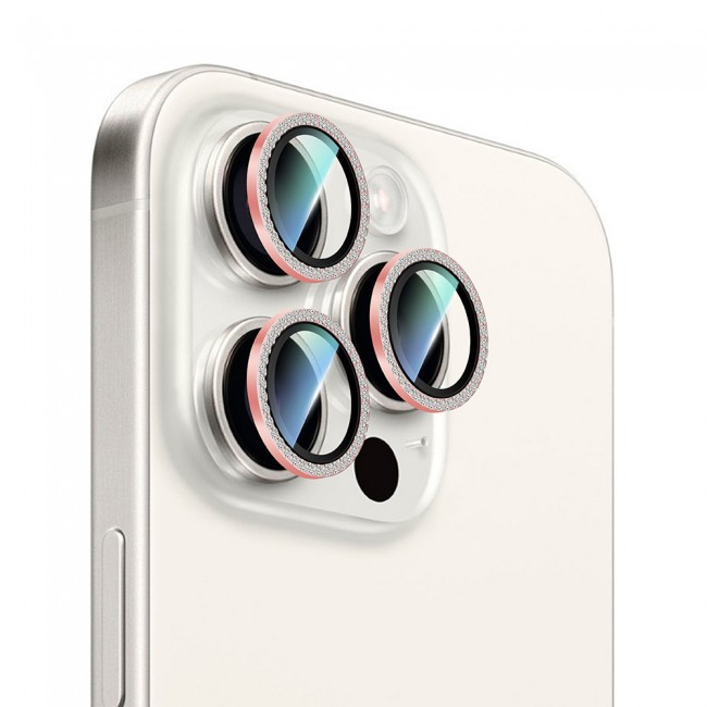 Apple iPhone 16 Pro CaseWorld Alloy Sparkling Diamond Serisi Taşlı Lens Koruyucu Apple iPhone 16 Pro CaseWorld Alloy Sparkling Diamond Serisi Taşlı Lens Koruyucu
