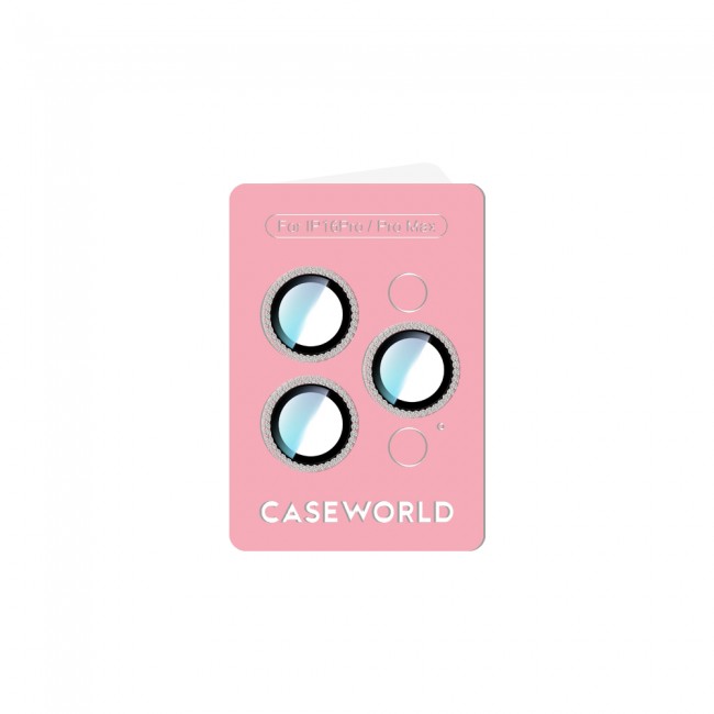 Apple iPhone 16 Pro CaseWorld Alloy Sparkling Diamond Serisi Taşlı Lens Koruyucu Apple iPhone 16 Pro CaseWorld Alloy Sparkling Diamond Serisi Taşlı Lens Koruyucu