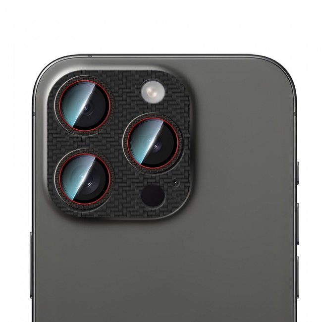Apple iPhone 16 Pro CaseWorld Karbon Fiber Serisi Anti Reflective Ultra Clear Full Kamera Lens Koruyucu Apple iPhone 16 Pro CaseWorld Karbon Fiber Serisi Anti Reflective Ultra Clear Full Kamera Lens Koruyucu