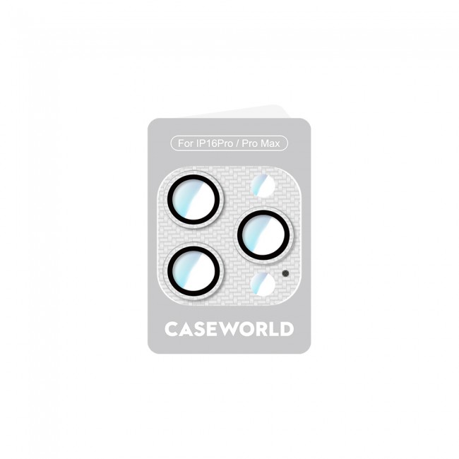 Apple iPhone 16 Pro CaseWorld Karbon Fiber Serisi Anti Reflective Ultra Clear Full Kamera Lens Koruyucu Apple iPhone 16 Pro CaseWorld Karbon Fiber Serisi Anti Reflective Ultra Clear Full Kamera Lens Koruyucu