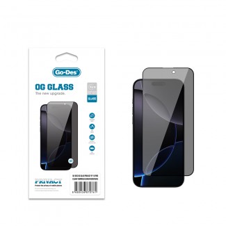 Apple iPhone 16 Pro Go Des OG Glass Privacy Antistatik Temperli Cam Ekran Koruyucu Apple iPhone 16 Pro Go Des OG Glass Privacy Antistatik Temperli Cam Ekran Koruyucu