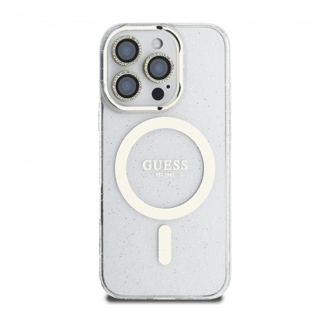 Apple iPhone 16 Pro Guess Orjinal Lisanslı 3'lü Aksesuar Seti IML Baskılı Simli Glitter Kılıf + Ekran Koruyucu + Lens Koruyucu Apple iPhone 16 Pro Guess Orjinal Lisanslı 3'lü Aksesuar Seti IML Baskılı Simli Glitter Kılıf + Ekran Koruyucu + Lens Koruyucu