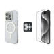Apple iPhone 16 Pro Guess Orjinal Lisanslı 3'lü Aksesuar Seti IML Baskılı Simli Glitter Kılıf + Ekran Koruyucu + Lens Koruyucu Apple iPhone 16 Pro Guess Orjinal Lisanslı 3'lü Aksesuar Seti IML Baskılı Simli Glitter Kılıf + Ekran Koruyucu + Lens Koruyucu