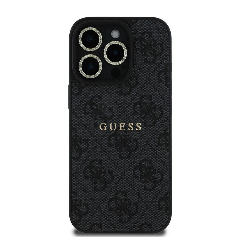 Bal-z Apple iPhone 16 Pro Guess Orjinal Lisanslı Kılıf + Ekran Koruyucu + Lens Koruyucu 3in1 Aksesuar Seti