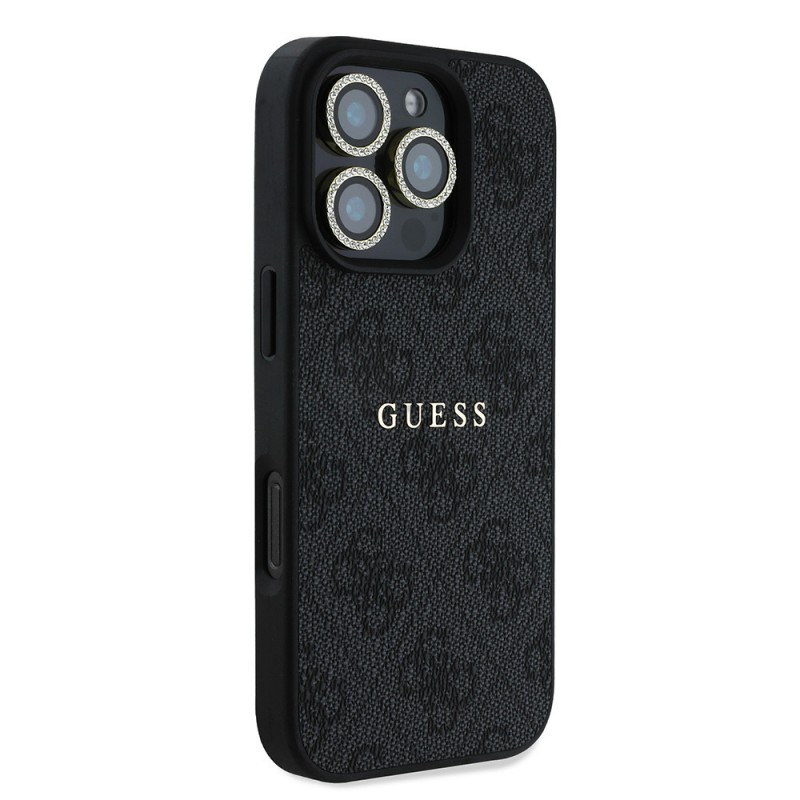 Bal-z Apple iPhone 16 Pro Guess Orjinal Lisanslı Kılıf + Ekran Koruyucu + Lens Koruyucu 3in1 Aksesuar Seti