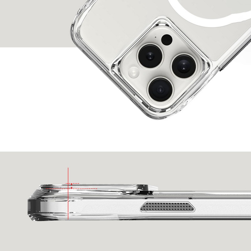 Bal-z Apple iPhone 16 Pro Kılıf Airbagli Şeffaf Zore İncek Kapak