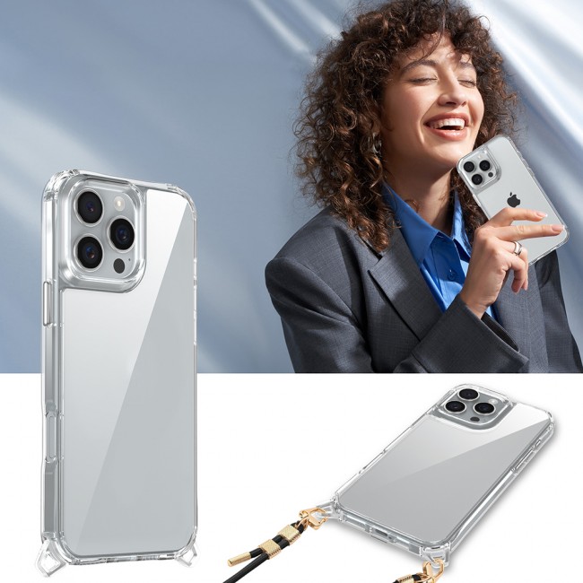 Apple iPhone 16 Pro Kılıf Airbagli Takılabilir Askı Aparatlı Zore Snap Silikon Kapak Apple iPhone 16 Pro Kılıf Airbagli Takılabilir Askı Aparatlı Zore Snap Silikon Kapak
