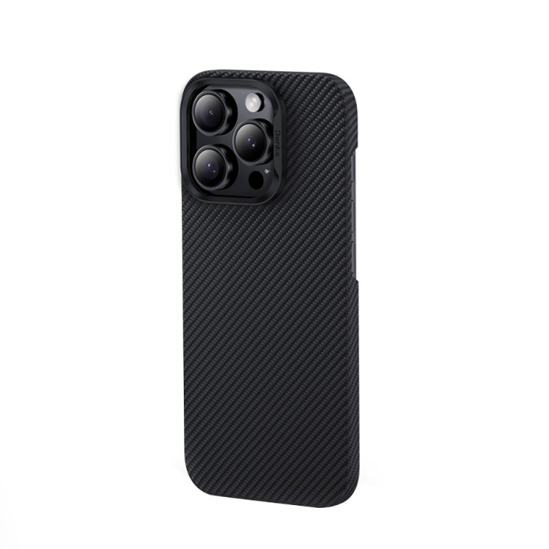 Bal-z Apple iPhone 16 Pro Kılıf Benks M-safe Şarj Özellikli Metal Kamera Çerçeveli Magnetik ArmorAir 600D Kevlar Fiber Kapak