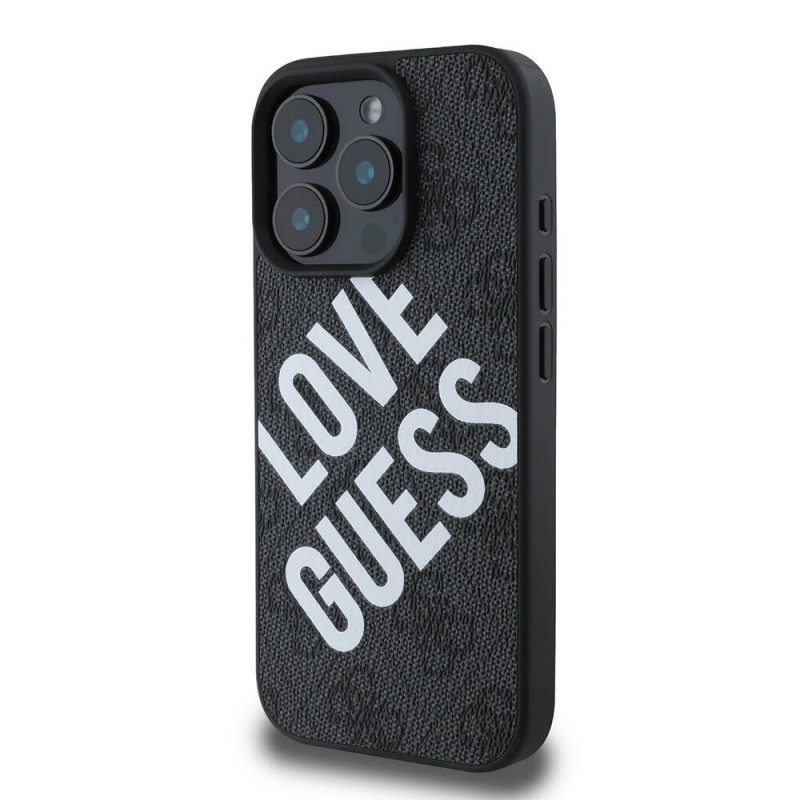 Bal-z Apple iPhone 16 Pro Kılıf Guess Orjinal Lisanslı Big Love Guess Kapak