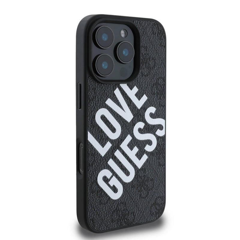 Bal-z Apple iPhone 16 Pro Kılıf Guess Orjinal Lisanslı Big Love Guess Kapak