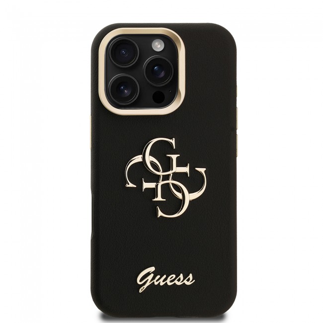 Apple iPhone 16 Pro Kılıf Guess Orjinal Lisanslı Grained Yazı Logolu Kamera Standlı Kapak Apple iPhone 16 Pro Kılıf Guess Orjinal Lisanslı Grained Yazı Logolu Kamera Standlı Kapak