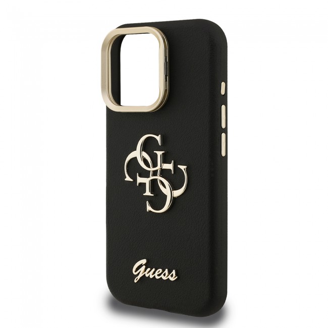 Apple iPhone 16 Pro Kılıf Guess Orjinal Lisanslı Grained Yazı Logolu Kamera Standlı Kapak Apple iPhone 16 Pro Kılıf Guess Orjinal Lisanslı Grained Yazı Logolu Kamera Standlı Kapak