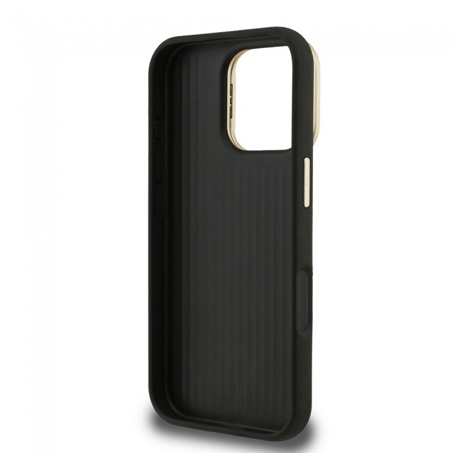 Apple iPhone 16 Pro Kılıf Guess Orjinal Lisanslı Grained Yazı Logolu Kamera Standlı Kapak Apple iPhone 16 Pro Kılıf Guess Orjinal Lisanslı Grained Yazı Logolu Kamera Standlı Kapak