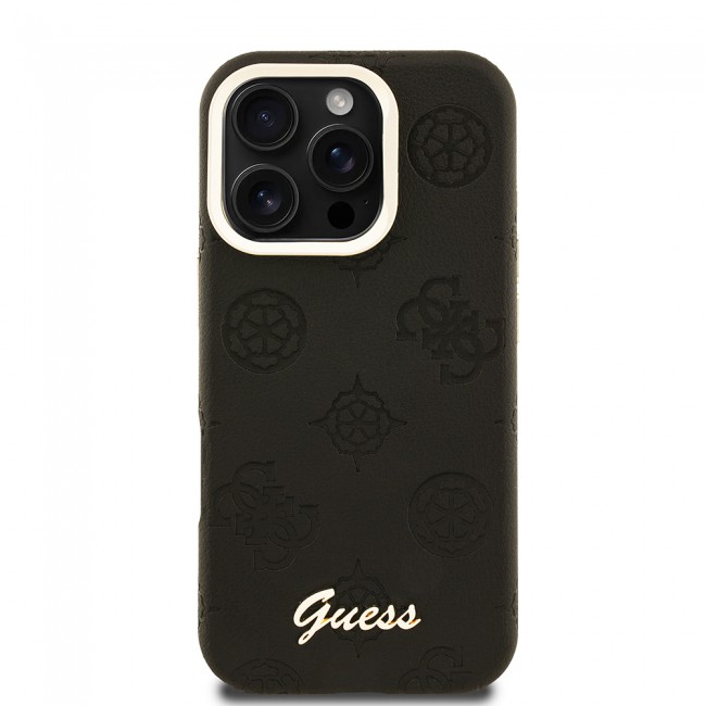 Apple iPhone 16 Pro Kılıf Guess Orjinal Lisanslı M-safe Şarj Özellikli Sıcak Baskılı Yazı Logolu Kamera Standlı PU Deri Peony Kapak Apple iPhone 16 Pro Kılıf Guess Orjinal Lisanslı M-safe Şarj Özellikli Sıcak Baskılı Yazı Logolu Kamera Standlı PU Deri Peony Kapak