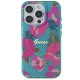 Apple iPhone 16 Pro Kılıf Guess Orjinal Lisanslı Magsafe Şarj Özellikli Flower Tone On Tone Ring Kapak
