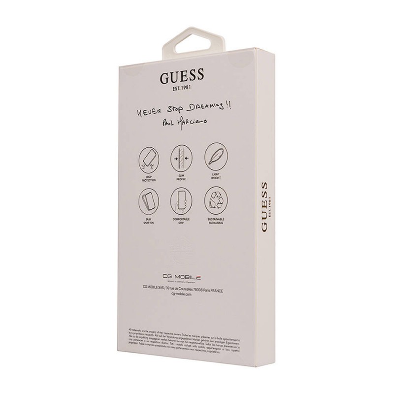 Bal-z Apple iPhone 16 Pro Kılıf Guess Orjinal Lisanslı M-safe Şarj Özellikli Small 4G Classic Kapak