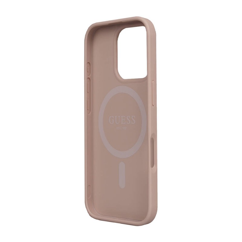 Bal-z Apple iPhone 16 Pro Kılıf Guess Orjinal Lisanslı M-safe Şarj Özellikli Small 4G Classic Kapak