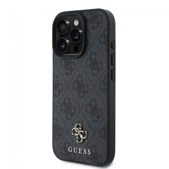 Apple iPhone 16 Pro Kılıf Guess Orjinal Lisanslı Magsafe Şarj Özellikli Small 4G Classic Kapak Apple iPhone 16 Pro Kılıf Guess Orjinal Lisanslı Magsafe Şarj Özellikli Small 4G Classic Kapak