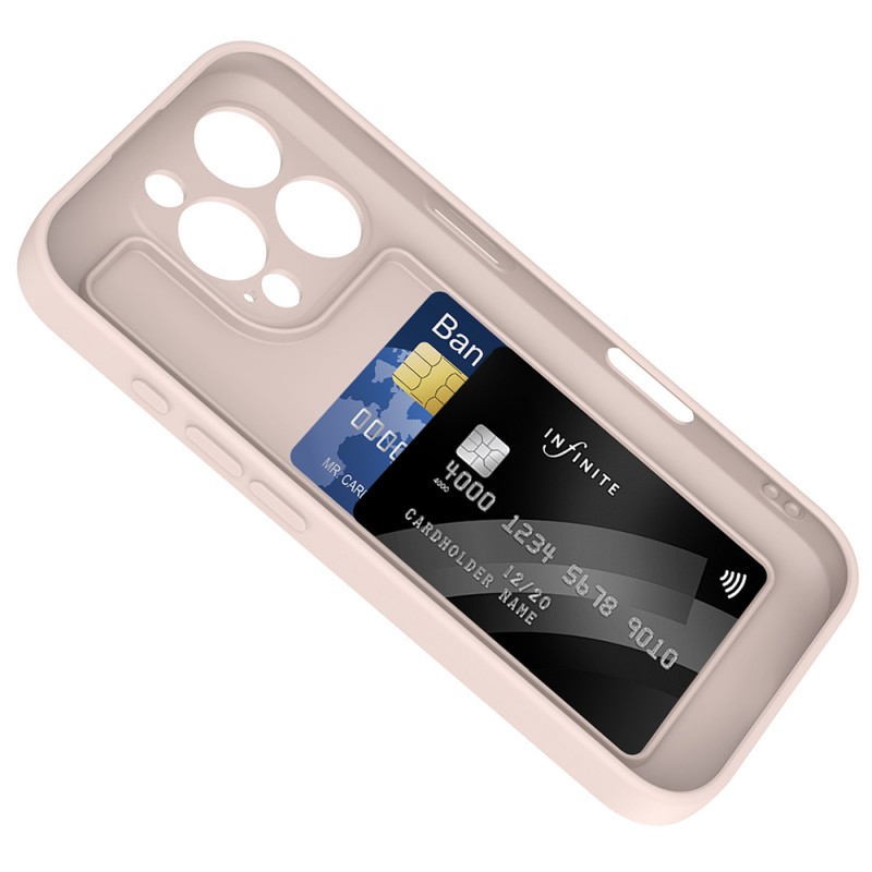 Bal-z Apple iPhone 16 Pro Kılıf Kamera Korumalı Kartlık Hazneli Zore Vitra Kapak