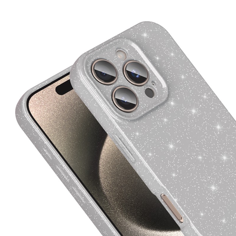 Bal-z Apple iPhone 16 Pro Kılıf Kamera Korumalı Simli Lüks Zore Koton Kapak