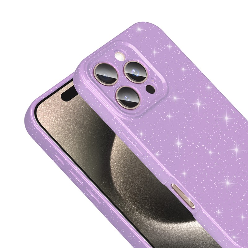 Bal-z Apple iPhone 16 Pro Kılıf Kamera Korumalı Simli Lüks Zore Koton Kapak