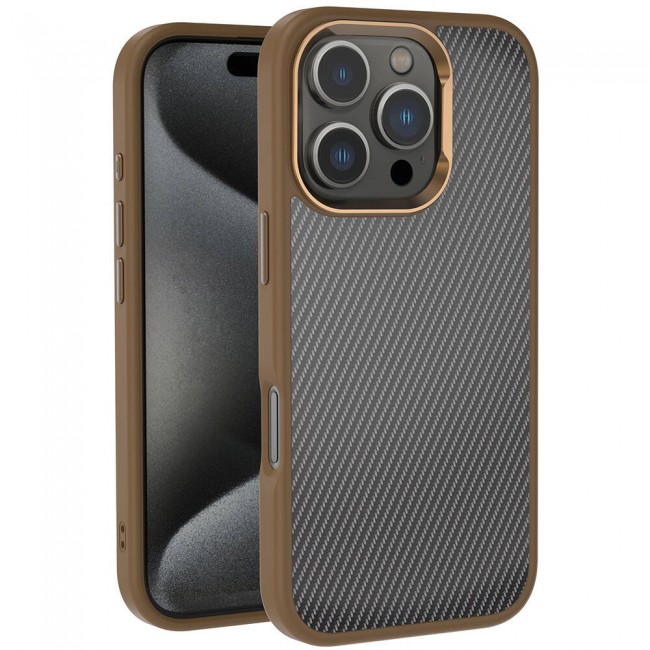 Apple iPhone 16 Pro Kılıf Karbon Fiber Görünümlü Parlak Kamera Çerçeveli Zore Venus Kapak Apple iPhone 16 Pro Kılıf Karbon Fiber Görünümlü Parlak Kamera Çerçeveli Zore Venus Kapak