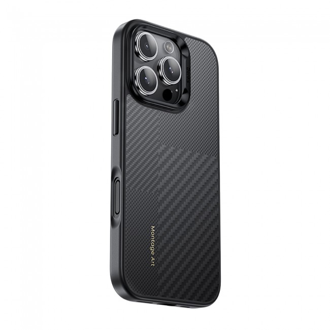 Apple iPhone 16 Pro Kılıf Karbon Fiber M-safe Şarj Özellikli Kamera Kontrol Butonlu Benks Hybrid ArmorPro Montage Kevlar Kapak Apple iPhone 16 Pro Kılıf Karbon Fiber M-safe Şarj Özellikli Kamera Kontrol Butonlu Benks Hybrid ArmorPro Montage Kevlar Kapak