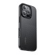 Apple iPhone 16 Pro Kılıf Karbon Fiber M-safe Şarj Özellikli Kamera Kontrol Butonlu Benks Hybrid ArmorPro Montage Kevlar Kapak Apple iPhone 16 Pro Kılıf Karbon Fiber M-safe Şarj Özellikli Kamera Kontrol Butonlu Benks Hybrid ArmorPro Montage Kevlar Kapak