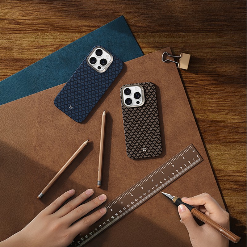 Bal-z Apple iPhone 16 Pro Kılıf M-Safe Şarj Özellikli Benks ArmorAir ArmorGrid Serisi Kevlar Kapak