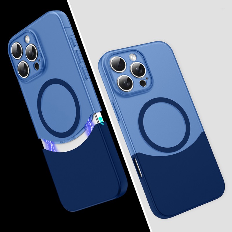 Bal-z Apple iPhone 16 Pro Kılıf M-Safe Şarj Özellikli Mıknatıslı Zore Duble Kapak