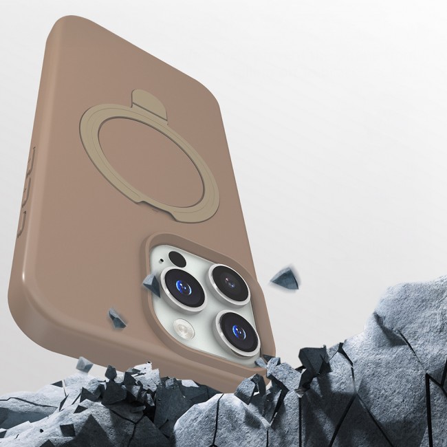 Apple iPhone 16 Pro Kılıf M-safe Şarj Özellikli Standlı Zore Samara Kapak Apple iPhone 16 Pro Kılıf M-safe Şarj Özellikli Standlı Zore Samara Kapak