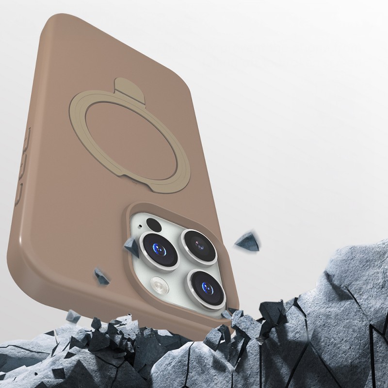 Bal-z Apple iPhone 16 Pro Kılıf M-safe Şarj Özellikli Standlı Zore Samara Kapak