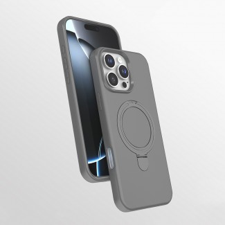 Apple iPhone 16 Pro Kılıf M-safe Şarj Özellikli Standlı Zore Samara Kapak Apple iPhone 16 Pro Kılıf M-safe Şarj Özellikli Standlı Zore Samara Kapak