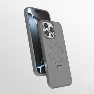 Bal-z Apple iPhone 16 Pro Kılıf M-safe Şarj Özellikli Standlı Zore Samara Kapak