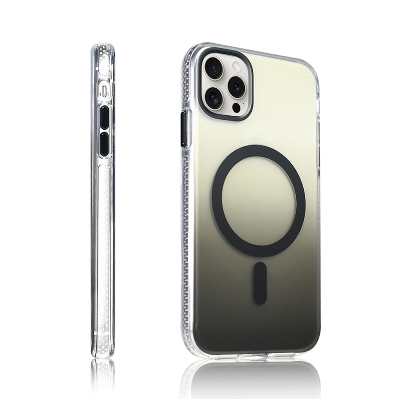 Bal-z Apple iPhone 16 Pro Kılıf M-safe Şarj Özellikli Transparan Renk Geçişli  Toros Kapak