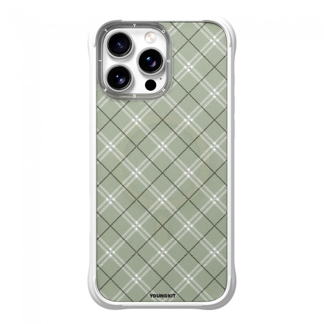 Apple iPhone 16 Pro Kılıf M-safe Şarj Özellikli Youngkit Argyle Serisi Kapak Apple iPhone 16 Pro Kılıf M-safe Şarj Özellikli Youngkit Argyle Serisi Kapak