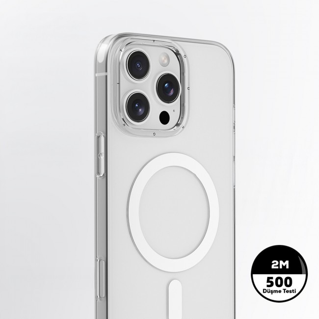 Apple iPhone 16 Pro Kılıf M-safe Şarj Özellikli Youngkit Ice Serisi Kapak Apple iPhone 16 Pro Kılıf M-safe Şarj Özellikli Youngkit Ice Serisi Kapak