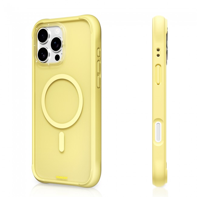 Apple iPhone 16 Pro Kılıf M-safe Şarj Özellikli Youngkit Macaroon Serisi Kapak Apple iPhone 16 Pro Kılıf M-safe Şarj Özellikli Youngkit Macaroon Serisi Kapak