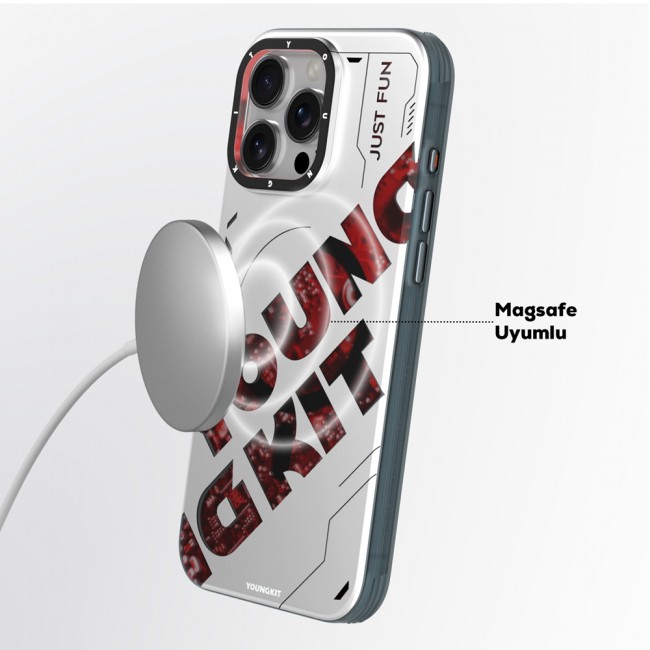 Apple iPhone 16 Pro Kılıf Magsafe Şarj Özellikli Airbagli Çift Katmanlı Youngkit Future Serisi Kapak Apple iPhone 16 Pro Kılıf Magsafe Şarj Özellikli Airbagli Çift Katmanlı Youngkit Future Serisi Kapak