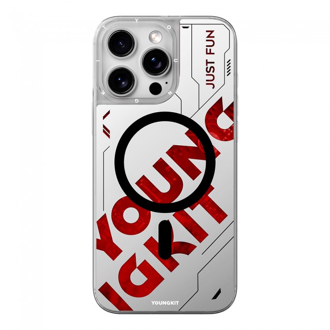Apple iPhone 16 Pro Kılıf Magsafe Şarj Özellikli Airbagli Çift Katmanlı Youngkit Future Streamer Serisi Kapak Apple iPhone 16 Pro Kılıf Magsafe Şarj Özellikli Airbagli Çift Katmanlı Youngkit Future Streamer Serisi Kapak