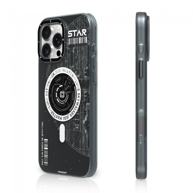 Apple iPhone 16 Pro Kılıf Magsafe Şarj Özellikli Airbagli Hologram Tasarımlı Youngkit Interstellar Serisi Kapak Apple iPhone 16 Pro Kılıf Magsafe Şarj Özellikli Airbagli Hologram Tasarımlı Youngkit Interstellar Serisi Kapak