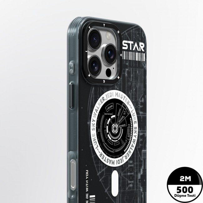 Apple iPhone 16 Pro Kılıf Magsafe Şarj Özellikli Airbagli Hologram Tasarımlı Youngkit Interstellar Serisi Kapak Apple iPhone 16 Pro Kılıf Magsafe Şarj Özellikli Airbagli Hologram Tasarımlı Youngkit Interstellar Serisi Kapak