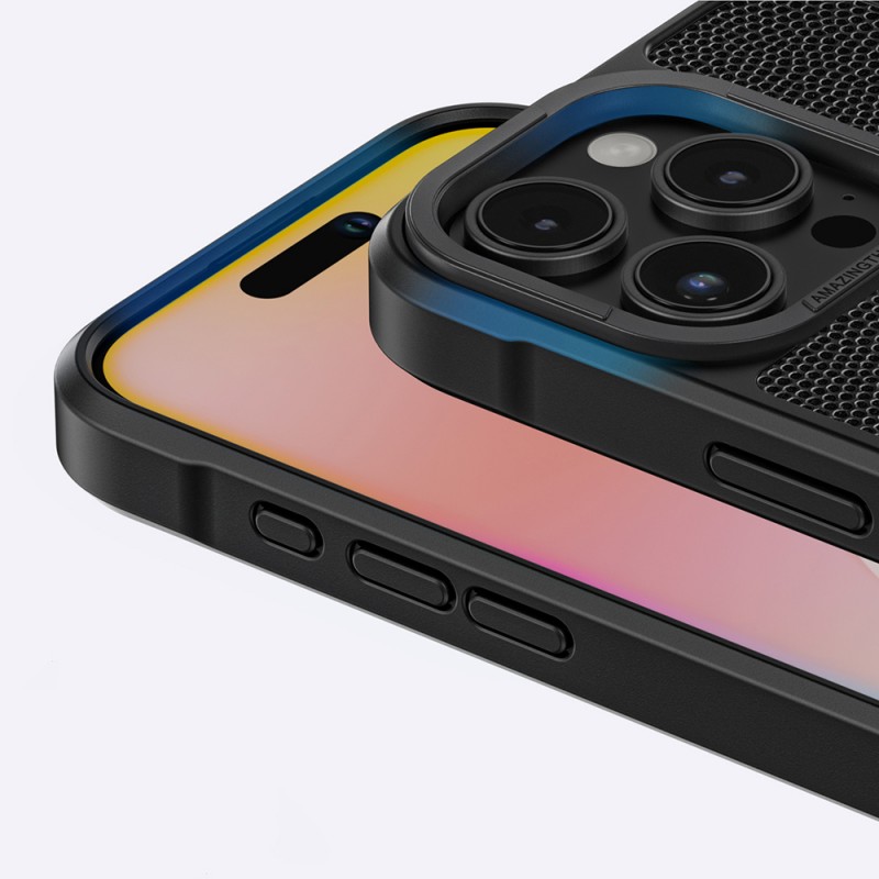 Bal-z Apple iPhone 16 Pro Kılıf M-safe Şarj Özellikli Amazingthing Glamour Serisi Kapak