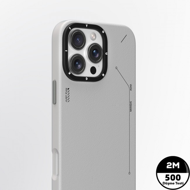 Apple iPhone 16 Pro Kılıf Magsafe Şarj Özellikli Basit Mat Deri Desenli Youngkit Tech Fashion Serisi Kapak Apple iPhone 16 Pro Kılıf Magsafe Şarj Özellikli Basit Mat Deri Desenli Youngkit Tech Fashion Serisi Kapak