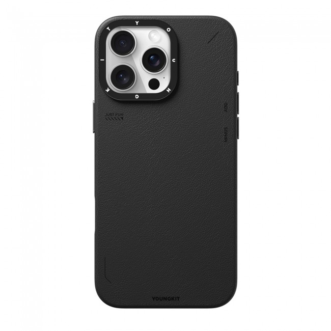 Apple iPhone 16 Pro Kılıf Magsafe Şarj Özellikli Basit Mat Deri Desenli Youngkit Tech Fashion Serisi Kapak Apple iPhone 16 Pro Kılıf Magsafe Şarj Özellikli Basit Mat Deri Desenli Youngkit Tech Fashion Serisi Kapak