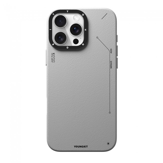 Apple iPhone 16 Pro Kılıf Magsafe Şarj Özellikli Basit Mat Deri Desenli Youngkit Tech Fashion Serisi Kapak Apple iPhone 16 Pro Kılıf Magsafe Şarj Özellikli Basit Mat Deri Desenli Youngkit Tech Fashion Serisi Kapak