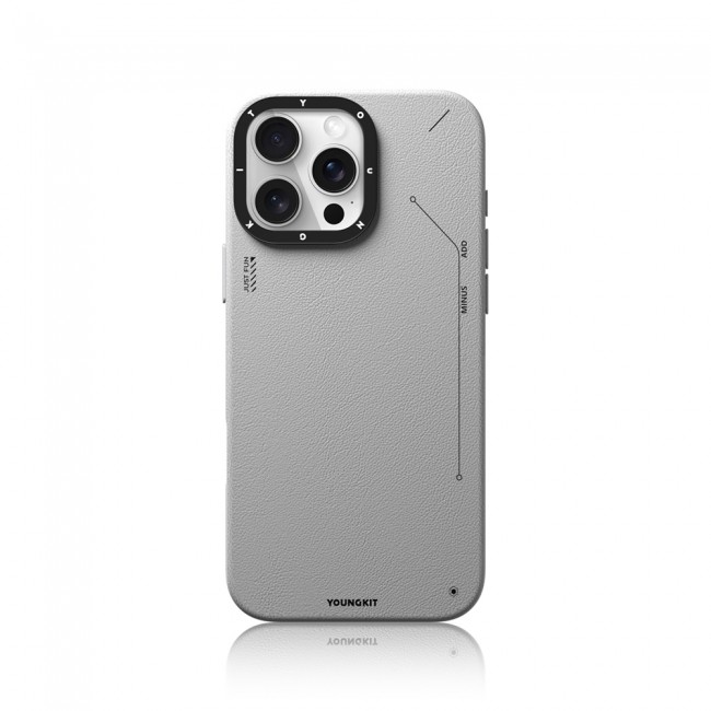 Apple iPhone 16 Pro Kılıf Magsafe Şarj Özellikli Basit Mat Deri Desenli Youngkit Tech Fashion Serisi Kapak Apple iPhone 16 Pro Kılıf Magsafe Şarj Özellikli Basit Mat Deri Desenli Youngkit Tech Fashion Serisi Kapak