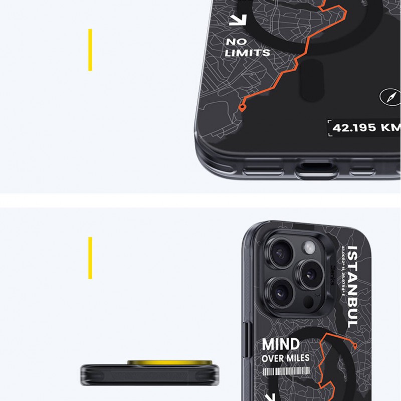 Bal-z Apple iPhone 16 Pro Kılıf M-safe Şarj Özellikli Benks City Serisi Kapak