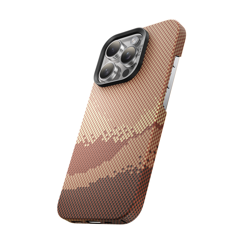 Bal-z Apple iPhone 16 Pro Kılıf M-safe Şarj Özellikli Benks GoldenTide ArmorAir 600D Kevlar Kapak