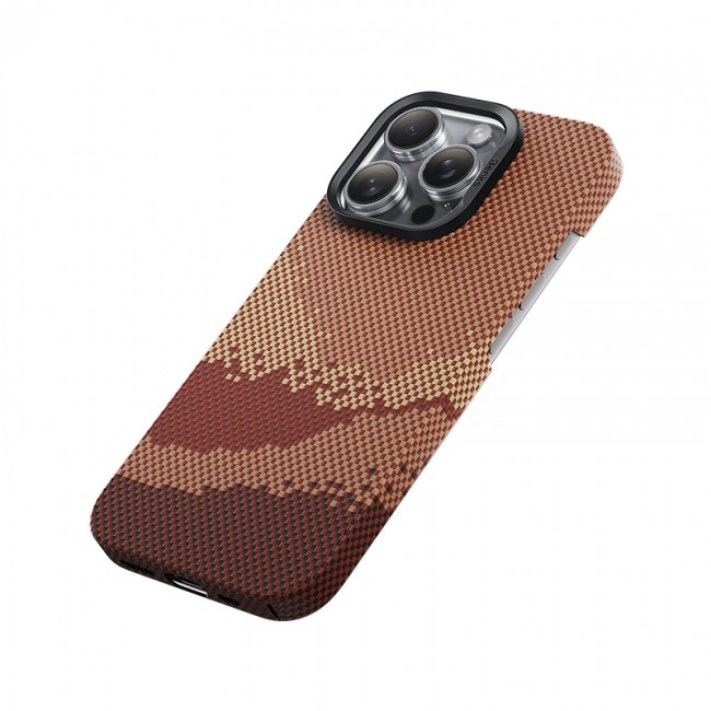 Apple iPhone 16 Pro Kılıf Magsafe Şarj Özellikli Benks GoldenTide ArmorAir 600D Kevlar Kapak Apple iPhone 16 Pro Kılıf Magsafe Şarj Özellikli Benks GoldenTide ArmorAir 600D Kevlar Kapak